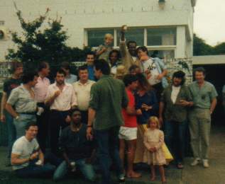 Group shot at Tracers barbeque