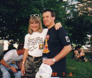 With Chris Noel, Pontiac, Michigan, 1989